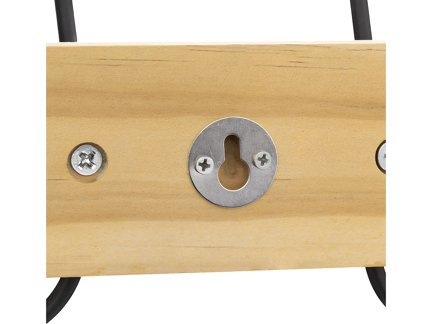 Patère 6 crochets en Bois et Métal L 77 cm