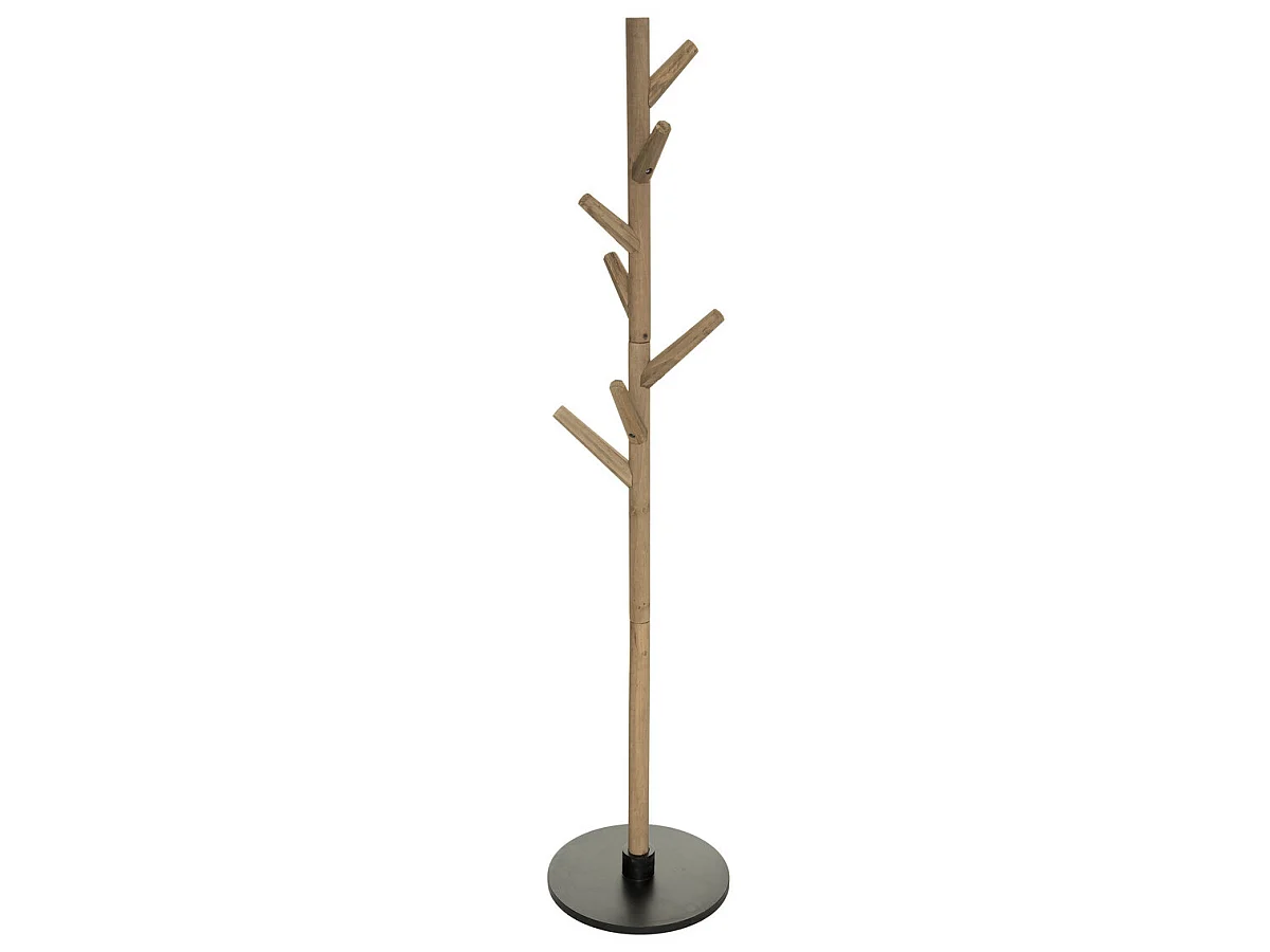 Porte-manteaux en Bois 7 patères H 178 cm