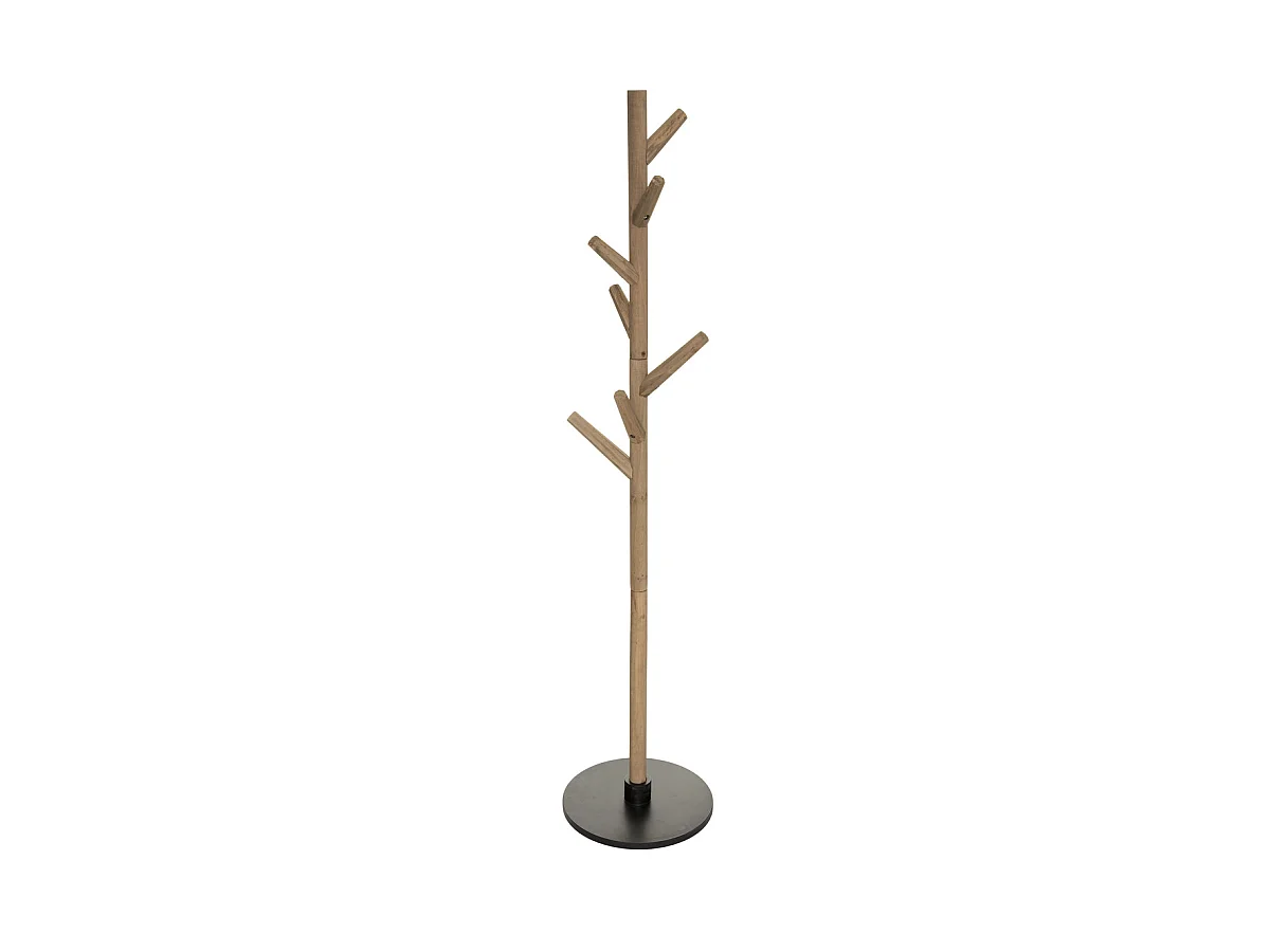 Porte-manteaux en Bois 7 patères H 178 cm