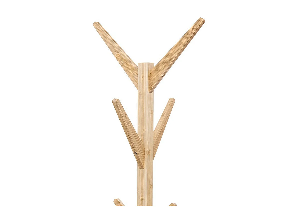 Porte-manteaux 8 Patères en Bambou H 178 cm