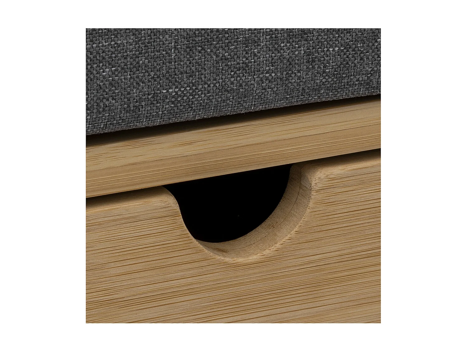 Range-chaussures et Banc avec 2 Tiroirs de rangement et Coussin d'assise amovible