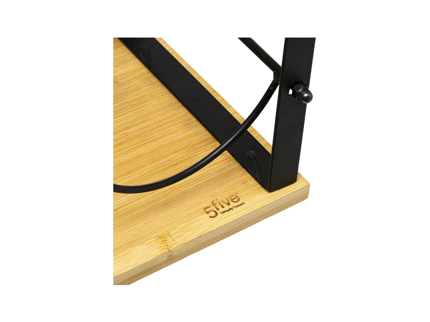 Range Bouteilles en Bambou et Métal H 38 cm