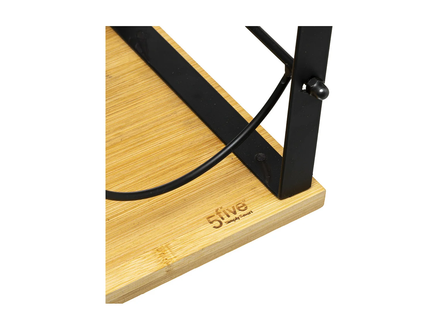 Range Bouteilles en Bambou et Métal H 38 cm