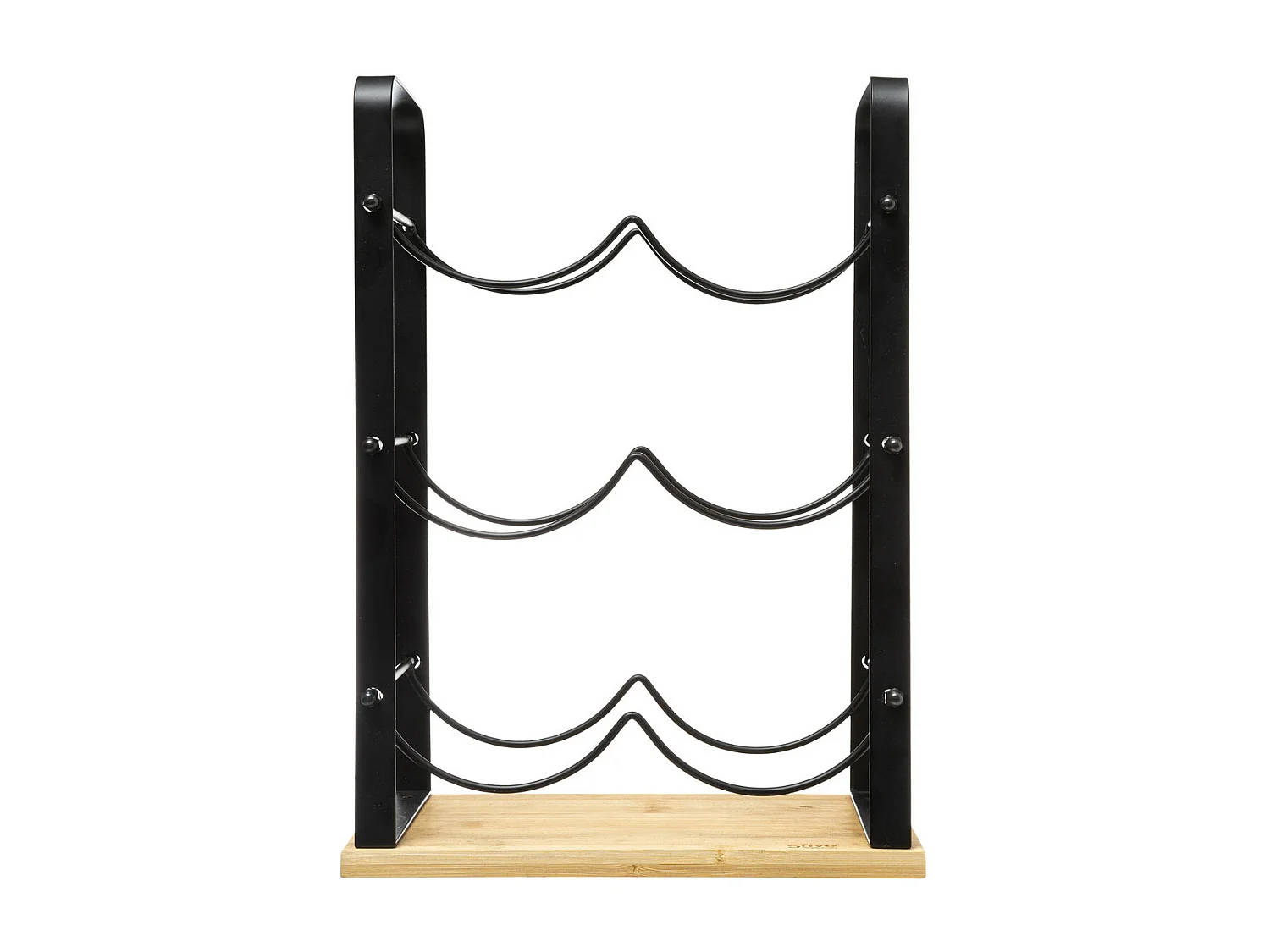 Range Bouteilles en Bambou et Métal H 38 cm