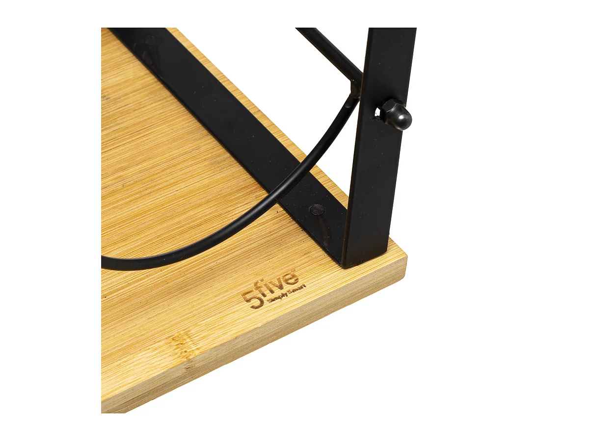 Range Bouteilles en Bambou et Métal H 38 cm