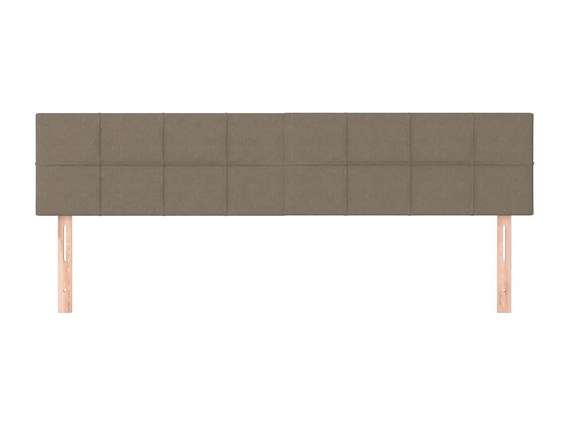 Têtes de lit 2 pcs Taupe 90x5x78/88 cm Tissu