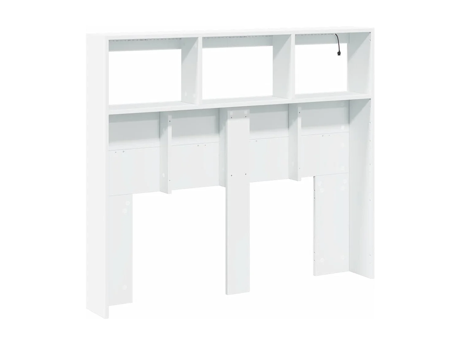 Cabecero de armario con LED blanco 120x17x102 cm