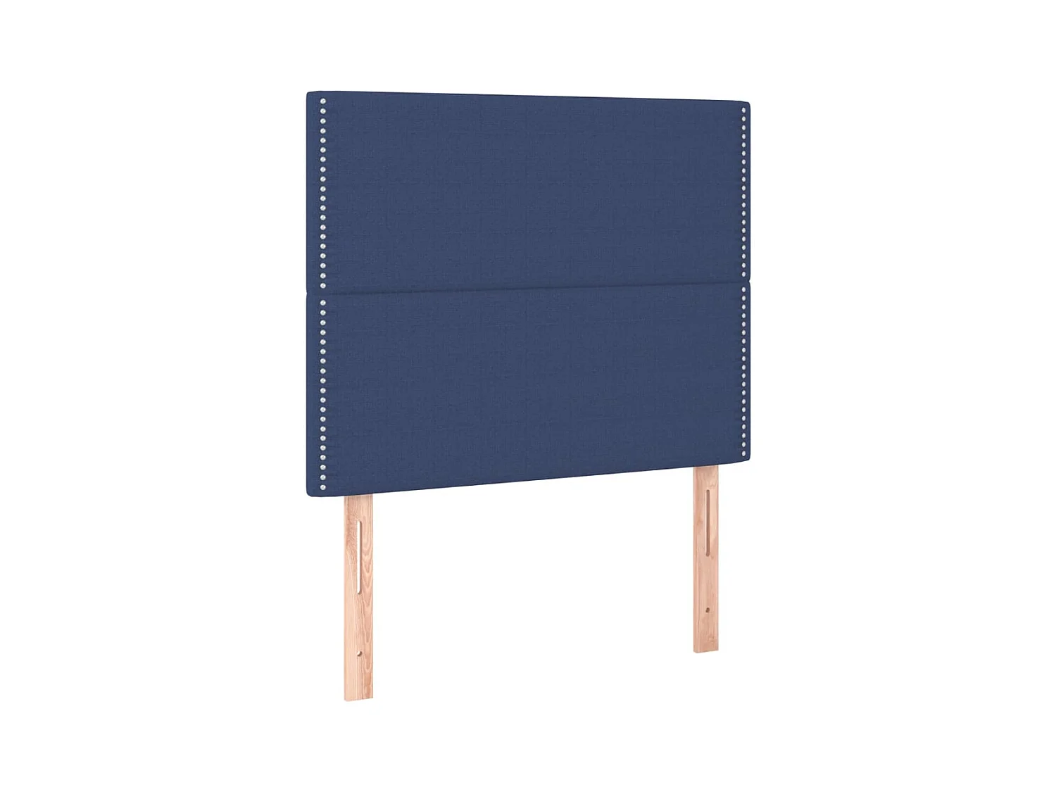 Hoofdborden 2 stuks Blauw 90x5x78/88 cm Stof