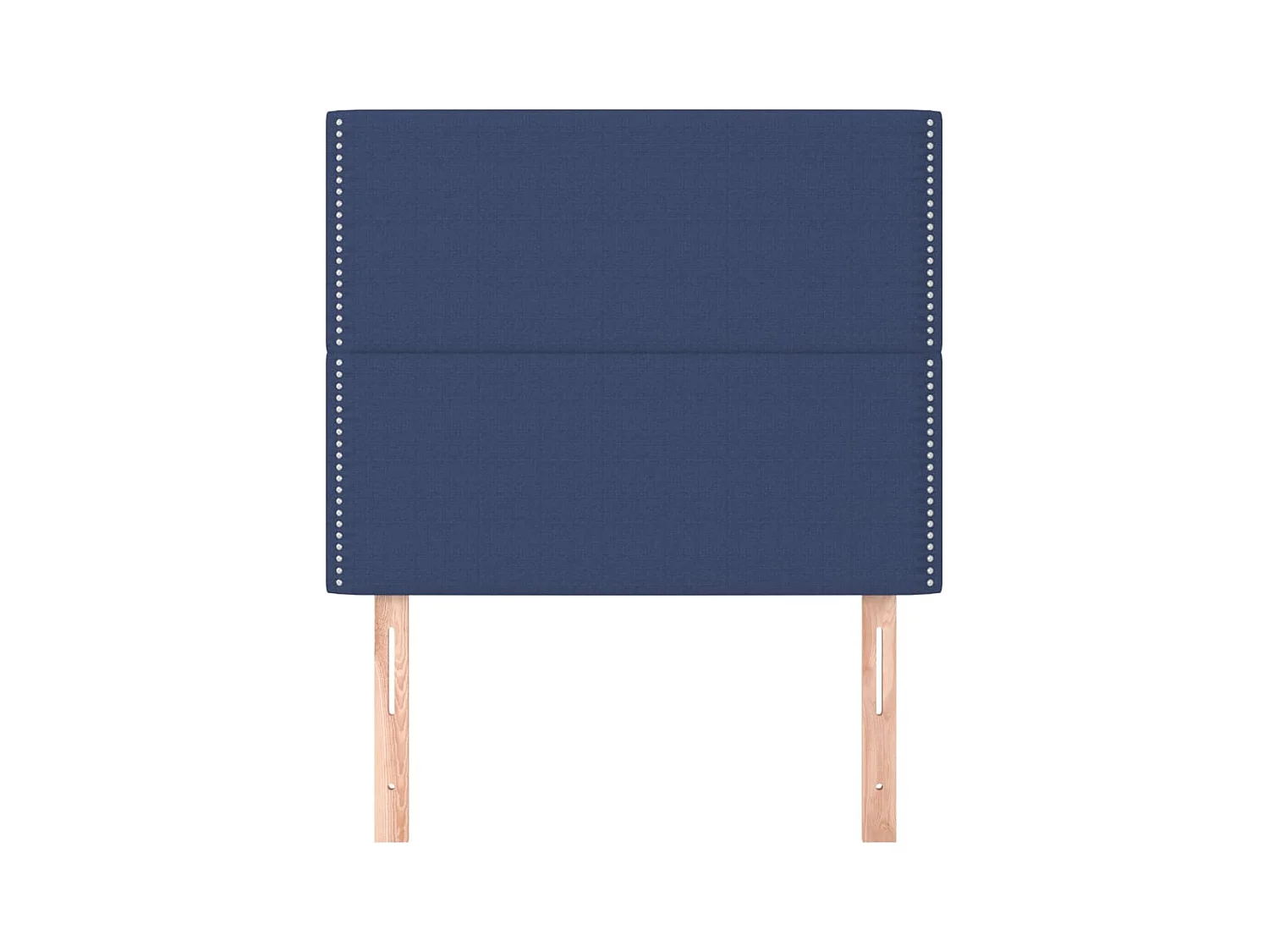 Hoofdborden 2 stuks Blauw 90x5x78/88 cm Stof