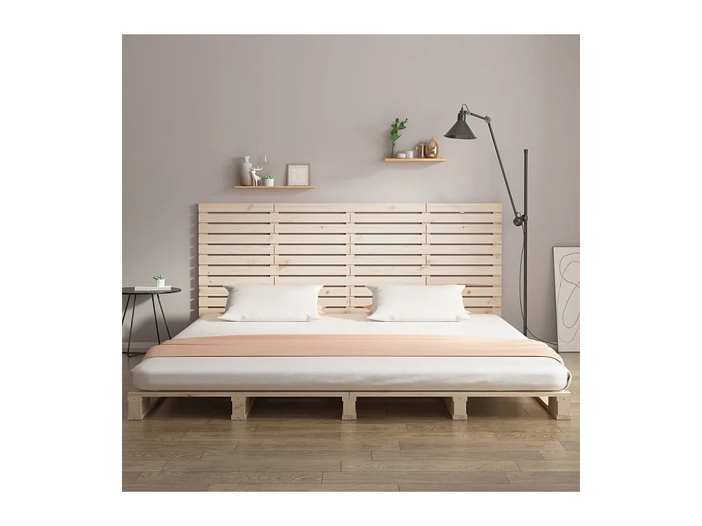 Cabecero de pared 156x3x91,5 cm Madera maciza de pino