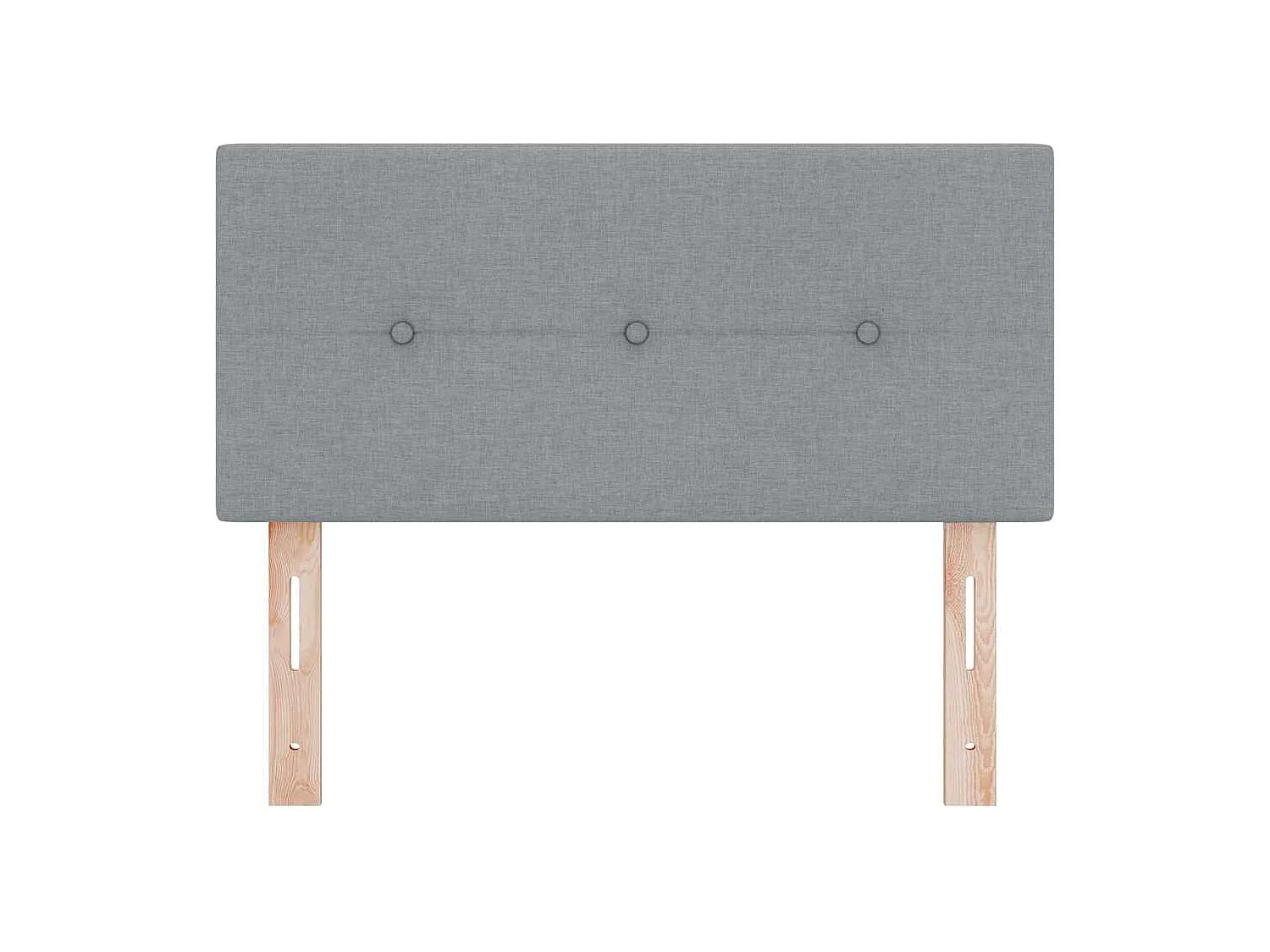 Tête de Lit LED avec des lumières à LED Gris clair 100 cm tissu