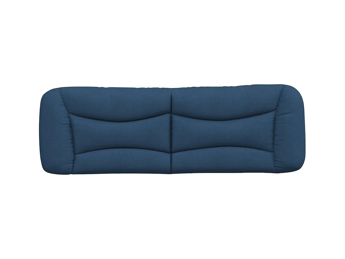 Blauw hoofdbordkussen 160 cm stof