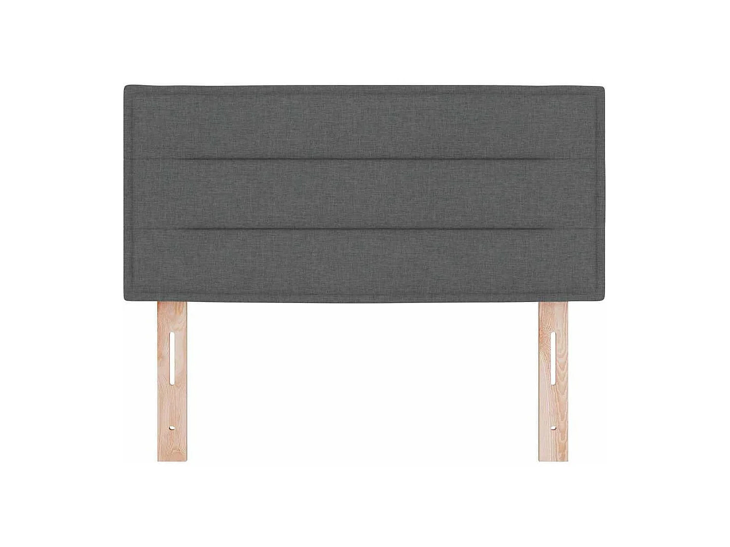 Tête de lit avec tête de lit Gris foncé 90 cm tissu
