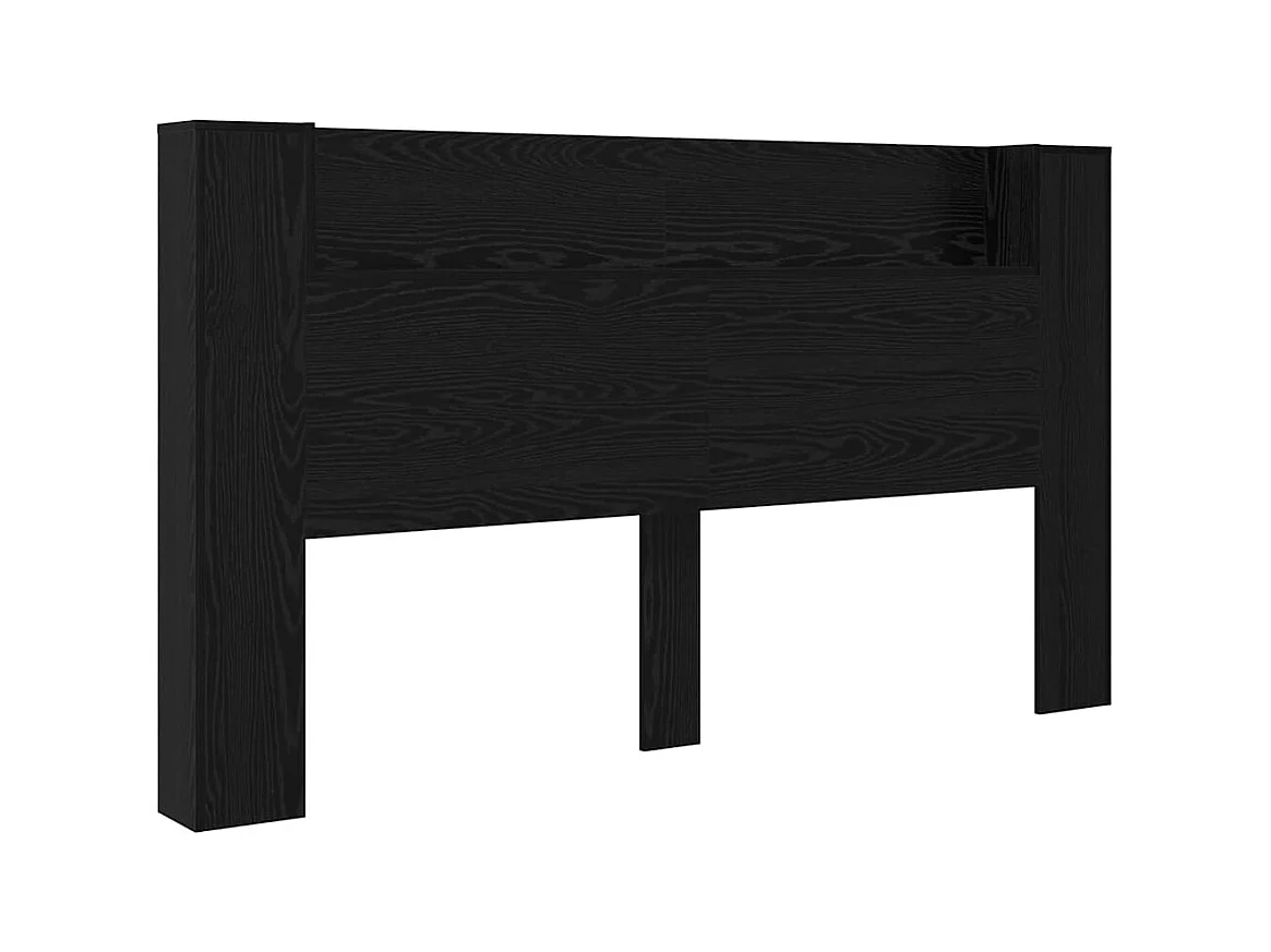 Cabecero de roble negro 180 x 17 x 104,5 cm