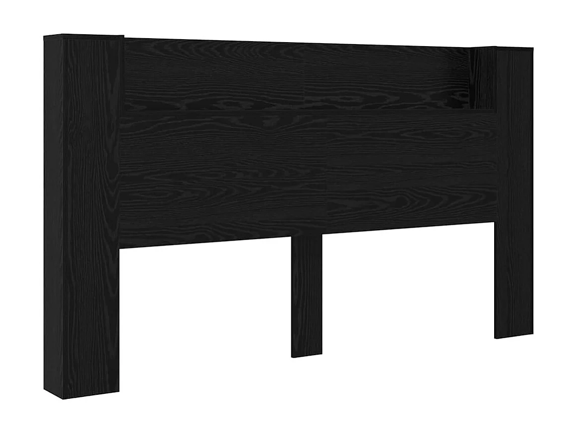 Cabecero de roble negro 180 x 17 x 104,5 cm