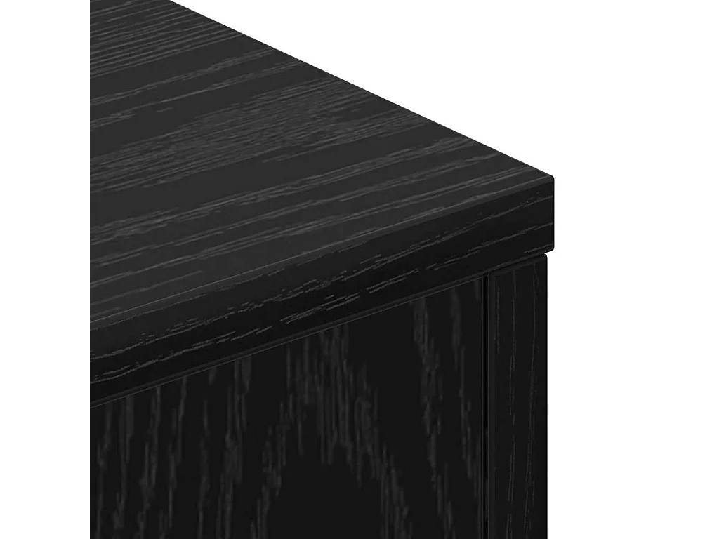 Cabecero de roble negro 180 x 17 x 104,5 cm