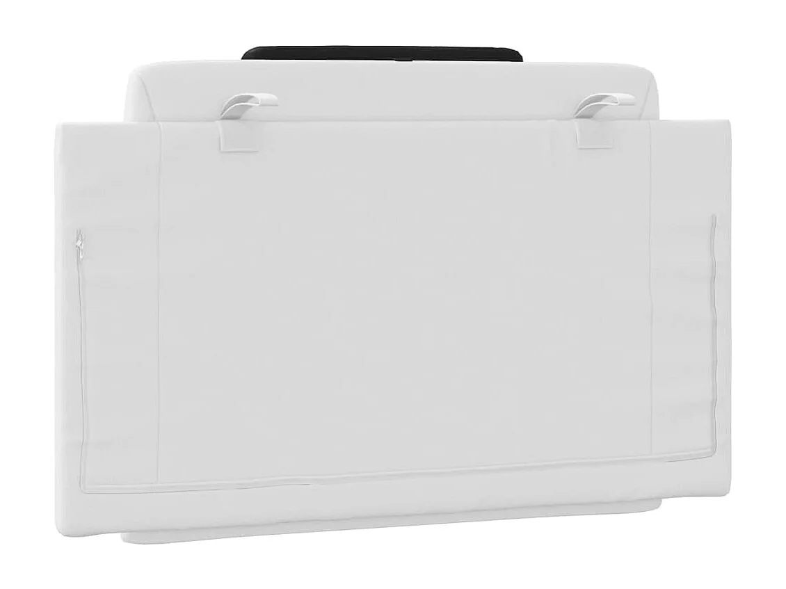 Cuscino per testiera in similpelle nero e bianco 80 cm