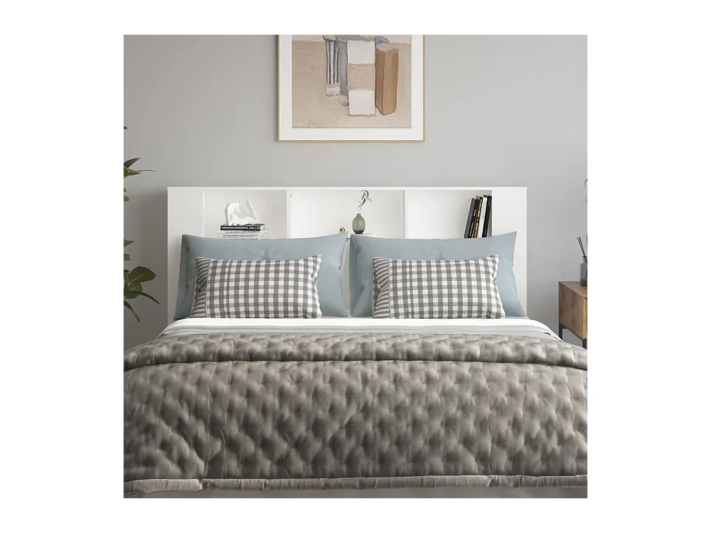 Cabecero blanco 180x18,5x104,5 cm