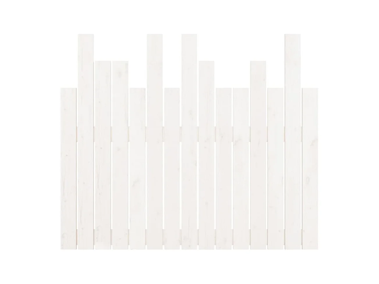 Wandhoofdbord Wit 95,5x3x80 cm Massief grenenhout