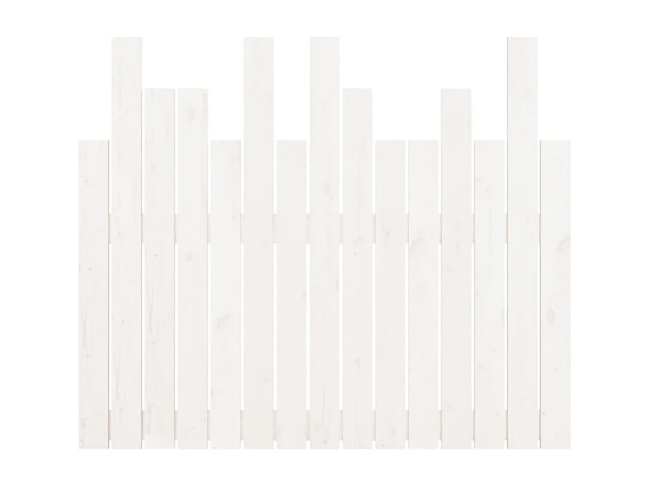 Tête de lit murale Blanc 95,5x3x80 cm Bois massif de pin