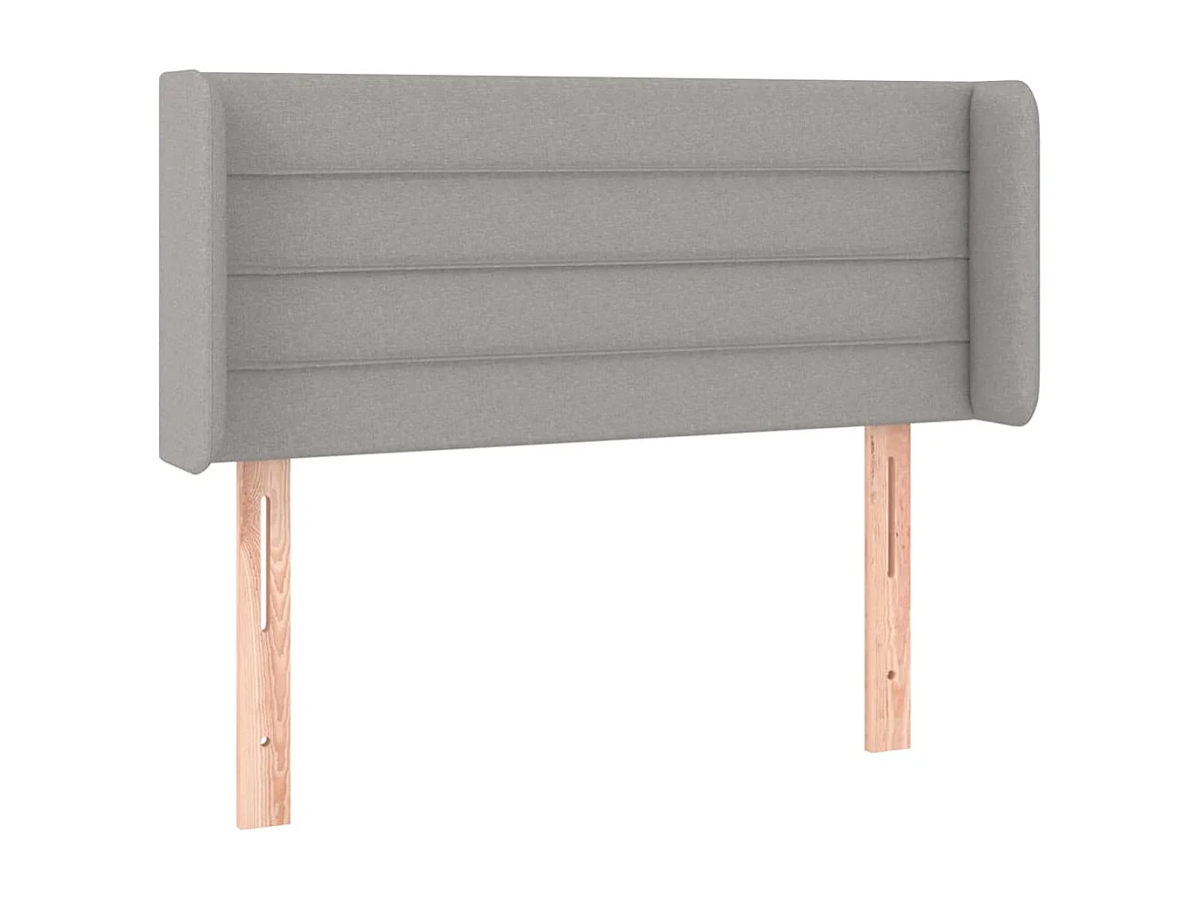 Testiera LED Grigio chiaro 93x16x78/88 cm Tessuto