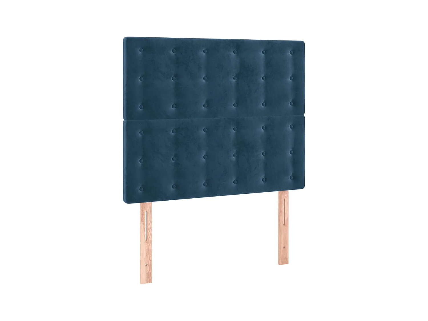 Tête de lit à LED Bleu foncé 80x5x118/128 cm Velours