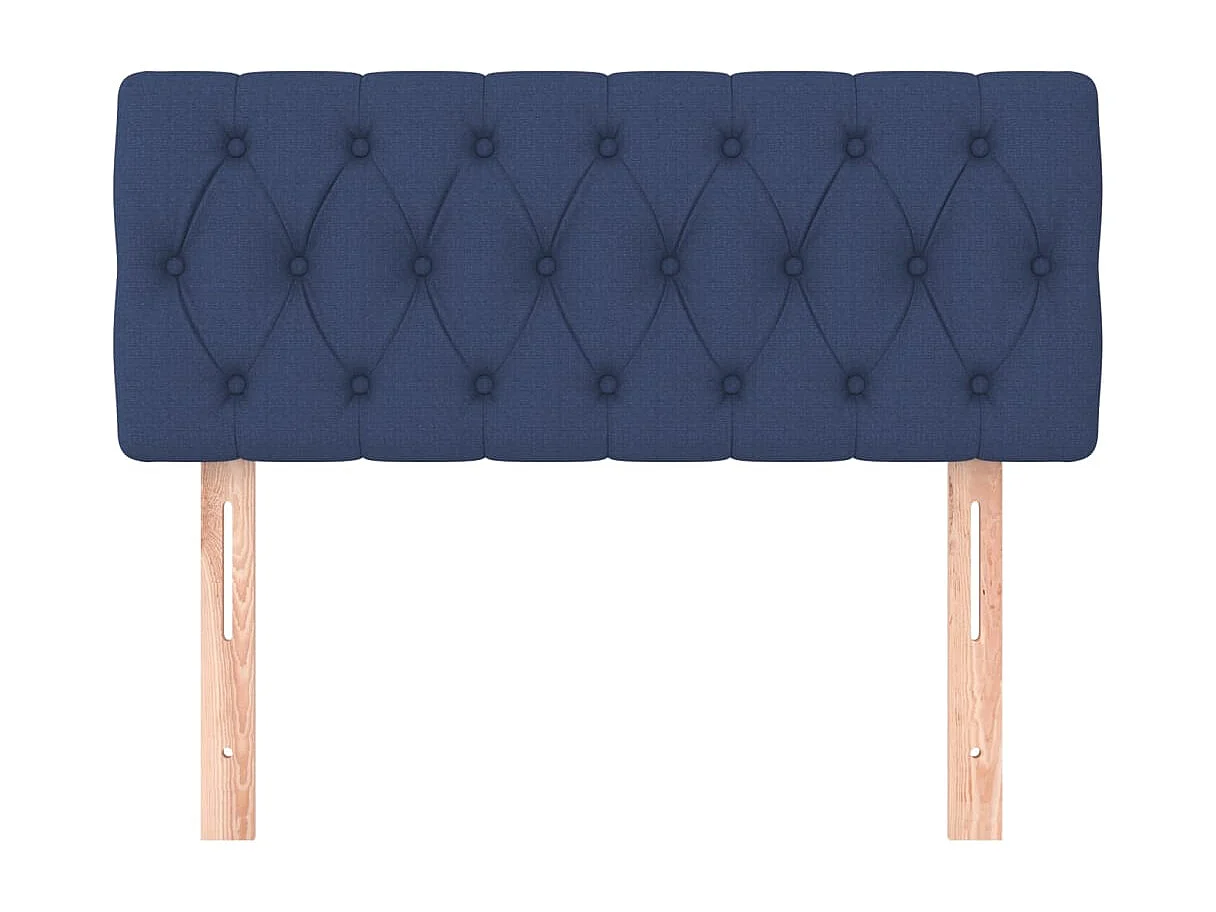 Cabecero azul 90x7x78/88 cm Tela