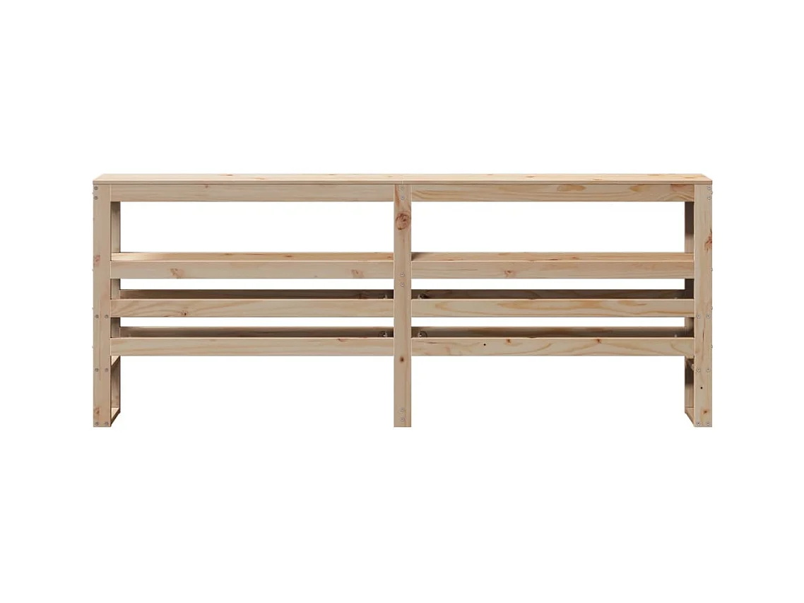 Hoofdbord met planken 200 cm massief grenenhout