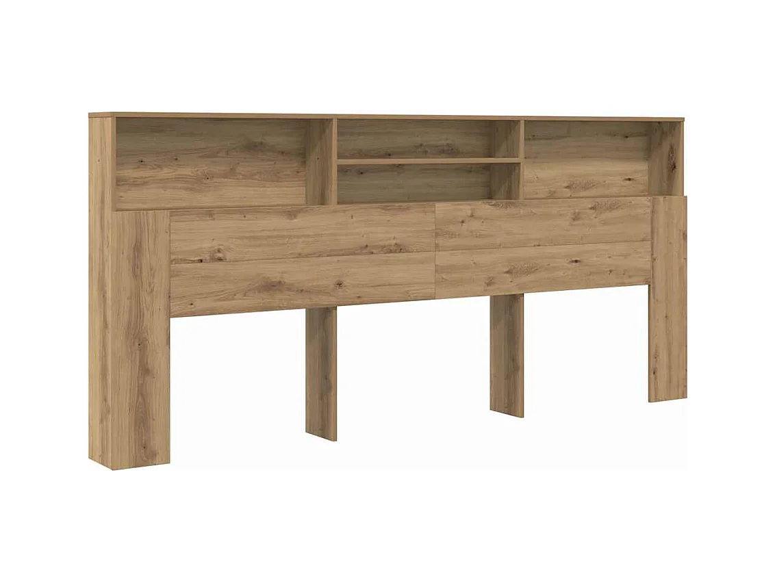 Cabinet de Tête de Lit chêne artisanal 220 x 19 x 101.5 cm