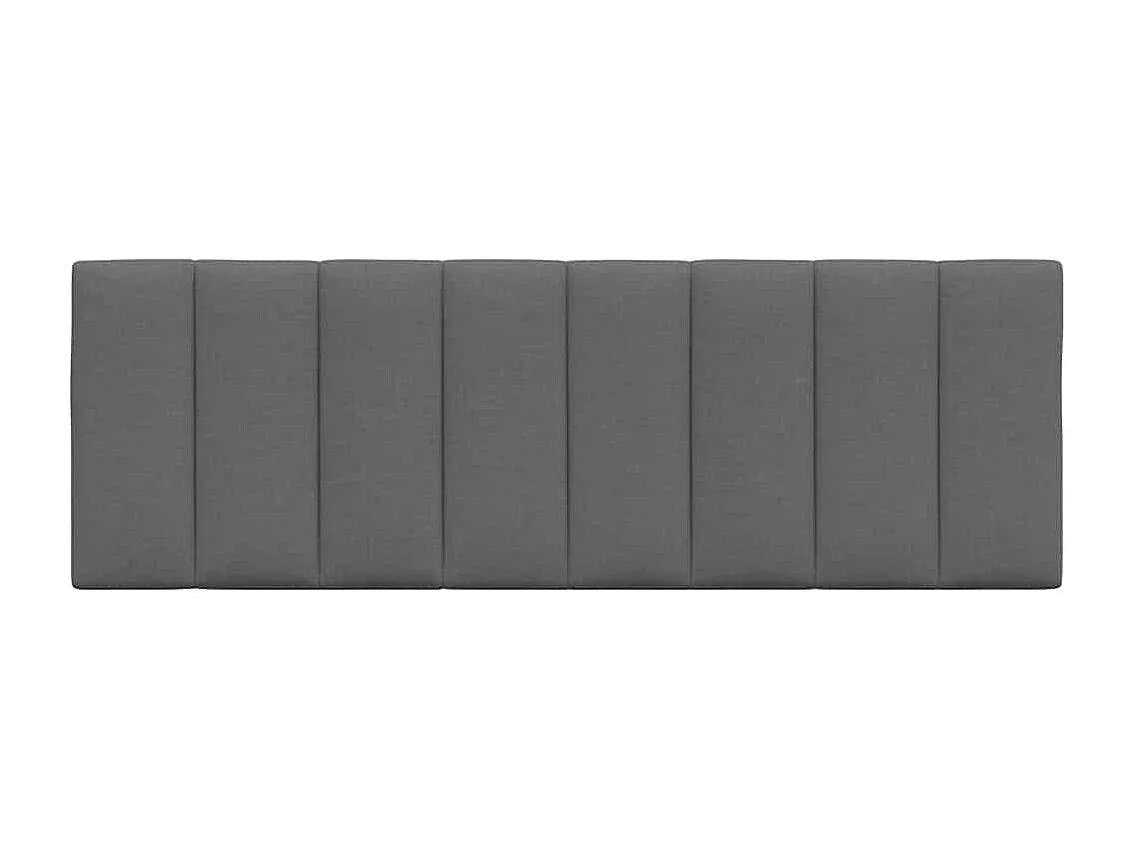 Donkergrijs hoofdbordkussen 120 cm stof