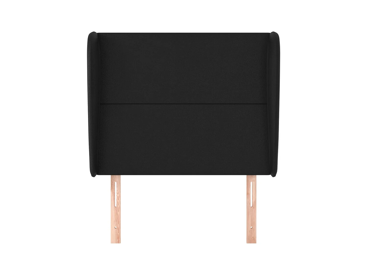 Kopfteil mit Flügeln Schwarz 93x23x118/128 cm Kunstleder