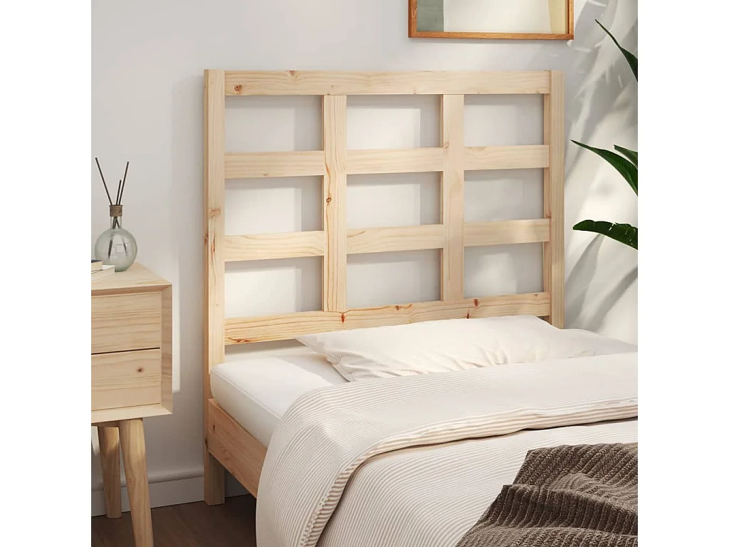 Tête de lit 95,5x4x100 cm Bois massif de pin