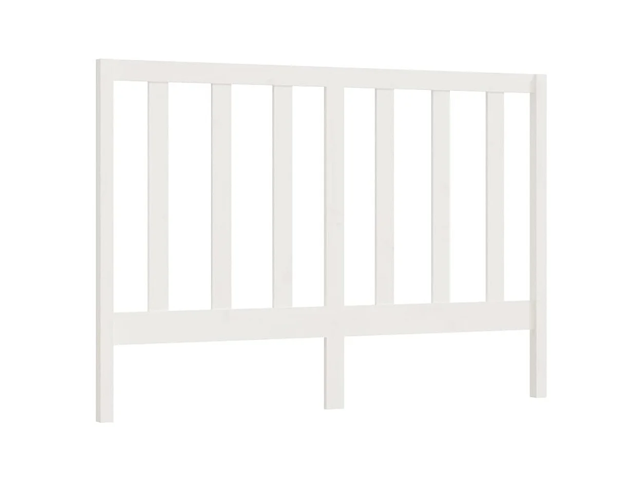 Cabecero blanco 166x4x100 cm Madera maciza de pino