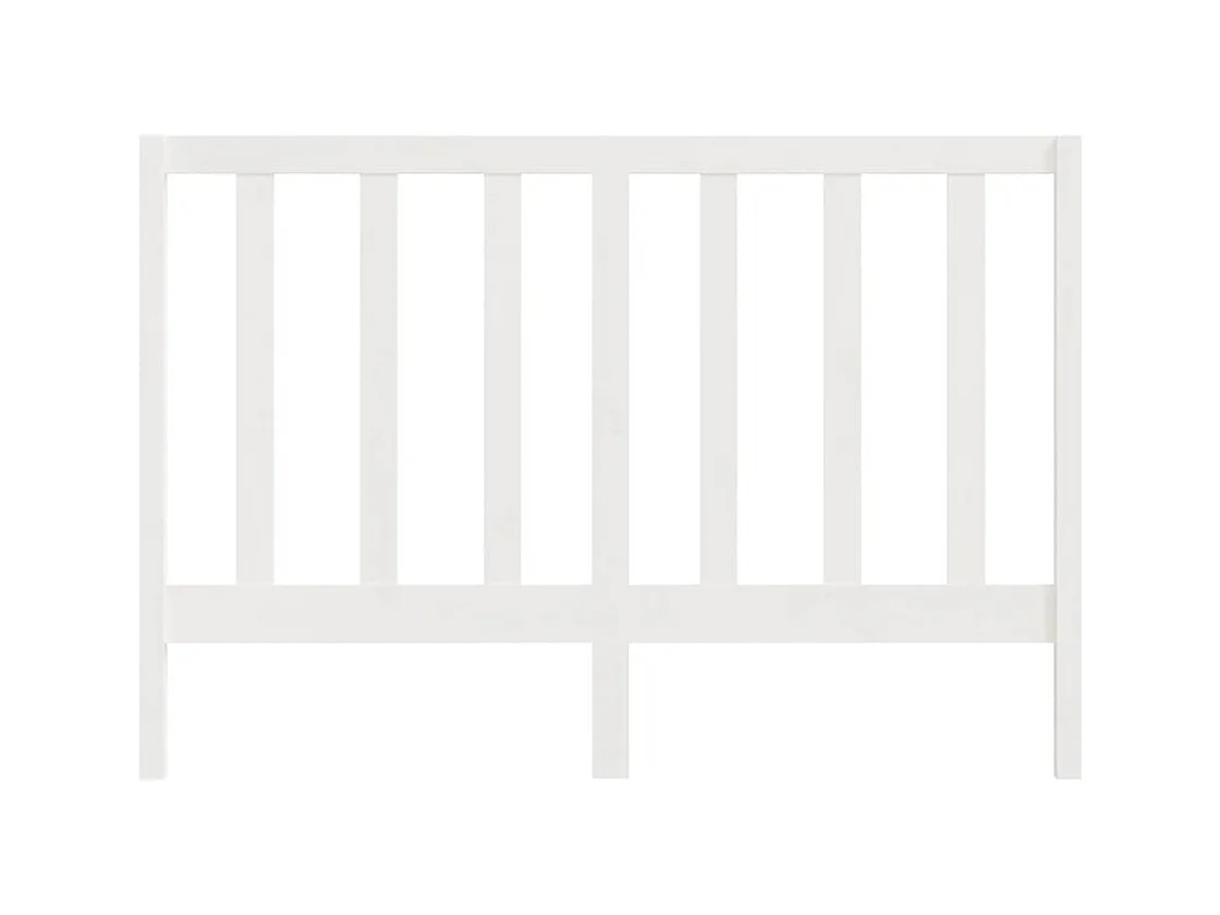 Cabecero blanco 166x4x100 cm Madera maciza de pino