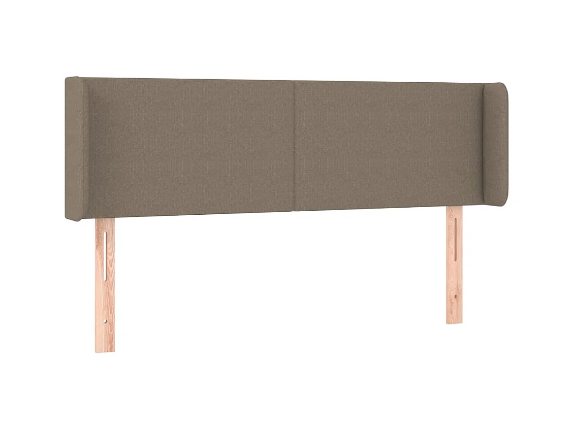 Tête de lit avec oreilles Taupe 147x16x78/88 cm Tissu