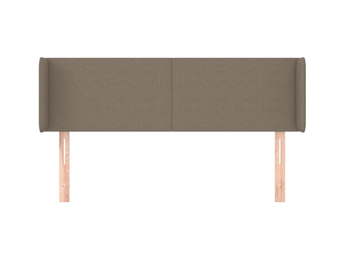 Tête de lit avec oreilles Taupe 147x16x78/88 cm Tissu