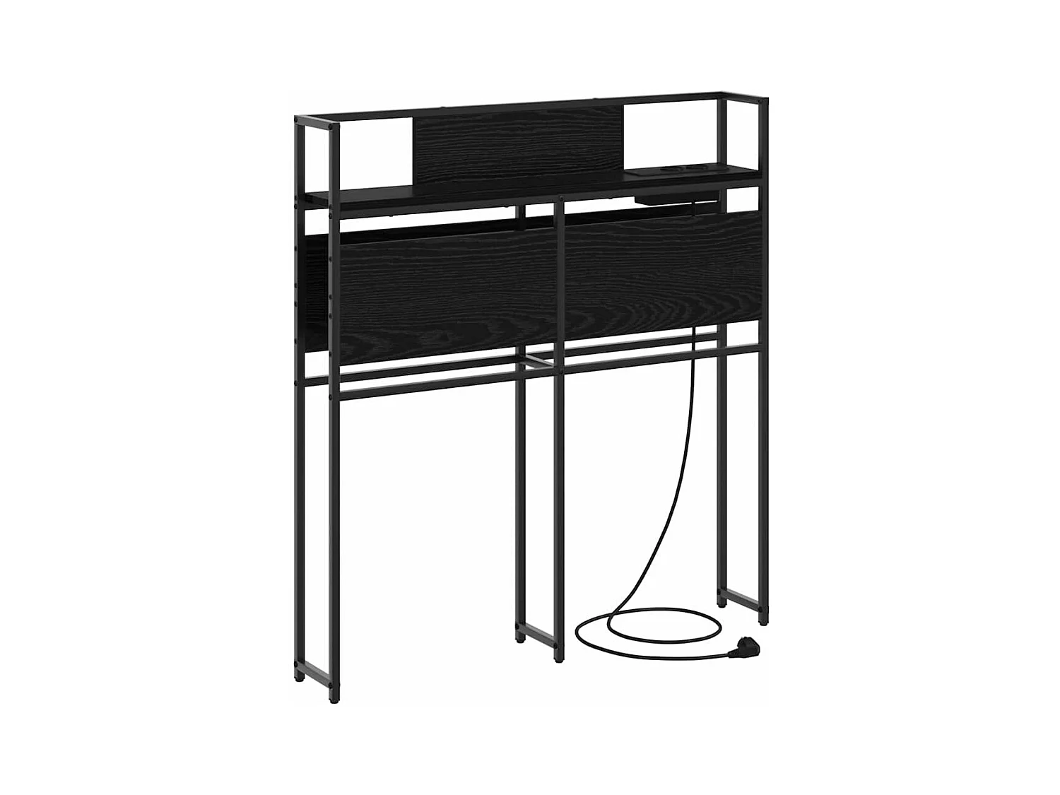 Tête de lit de rangement Chêne noir 100 cm Bois d'ingénierie