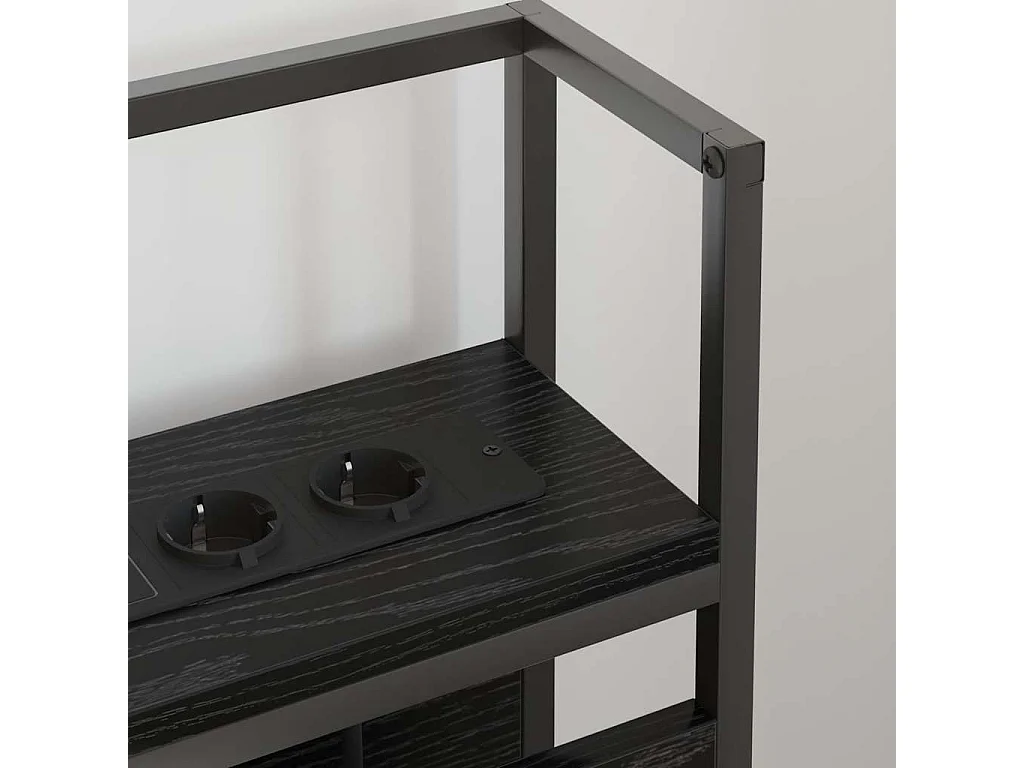 Tête de lit de rangement Chêne noir 100 cm Bois d'ingénierie