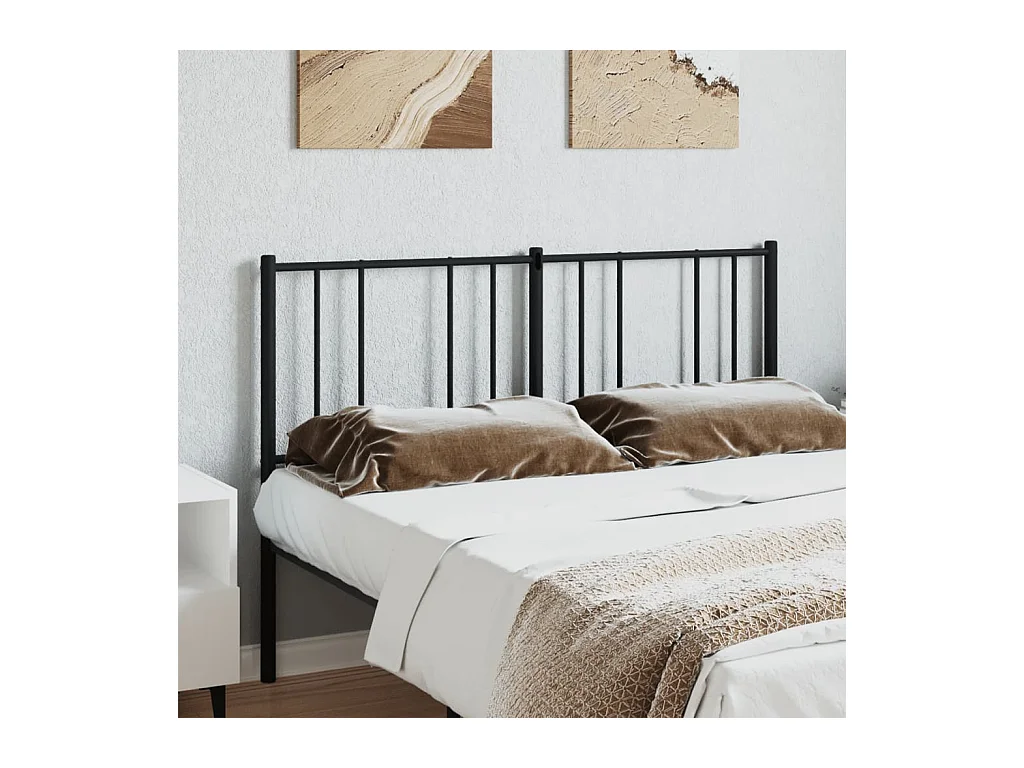 Cabecero de metal negro 160 cm