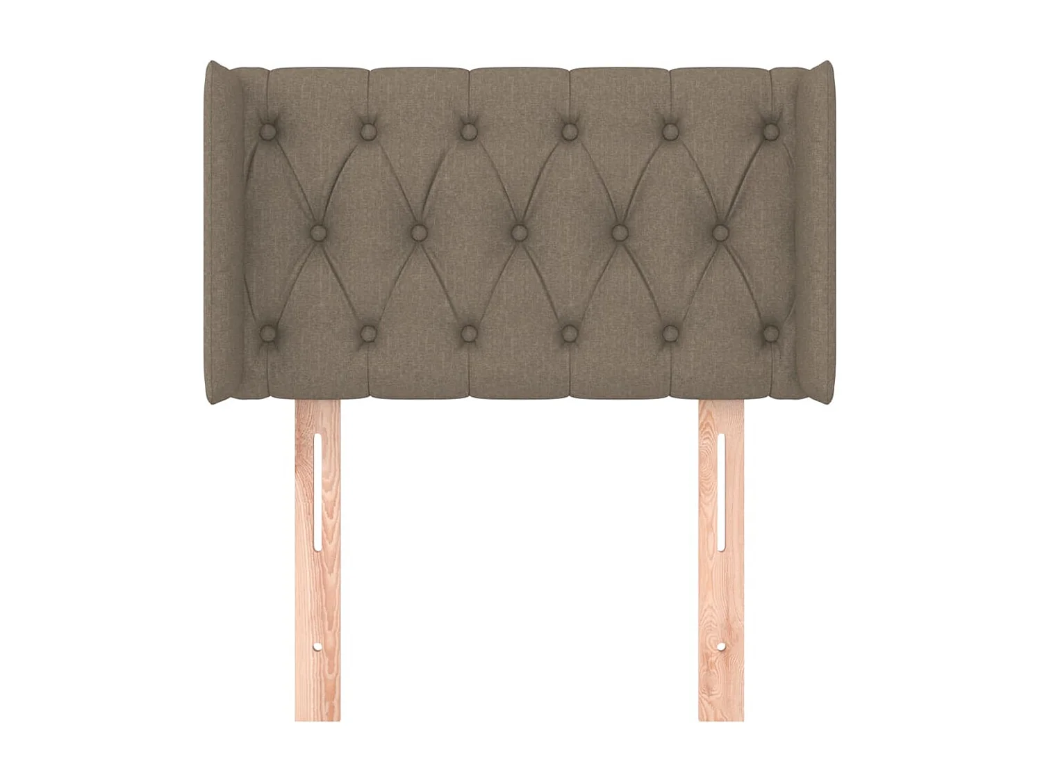 Tête de lit avec oreilles Taupe 83x16x78/88 cm Tissu