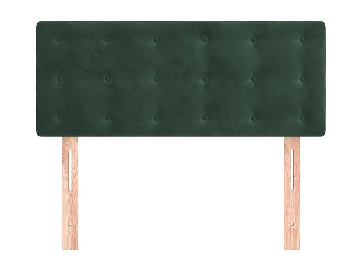Dunkelgrünes Kopfteil 80x5x78/88 cm Samt