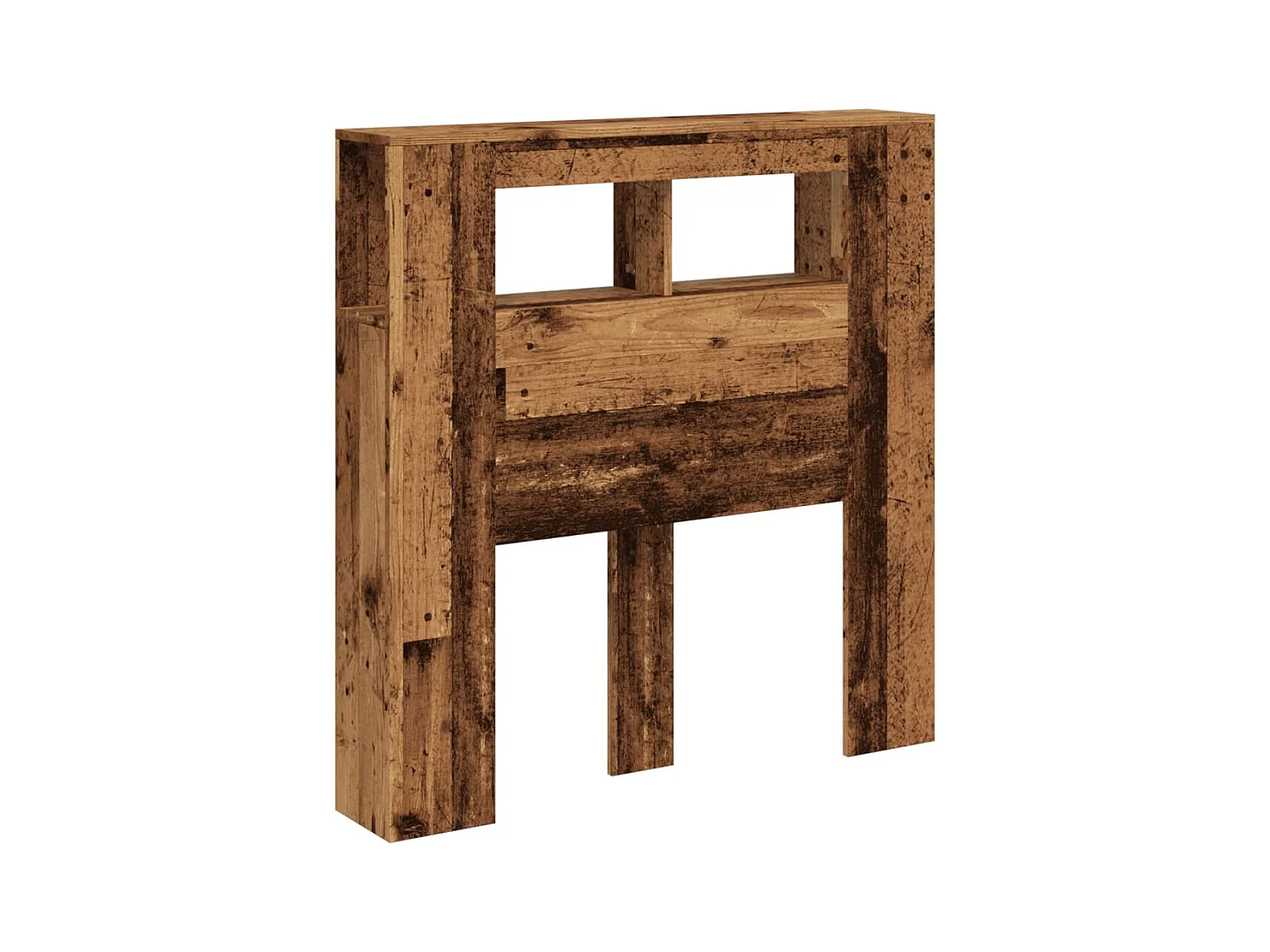 Tête de lit à LED vieux bois 100x18,5x103,5cm bois d'ingénierie