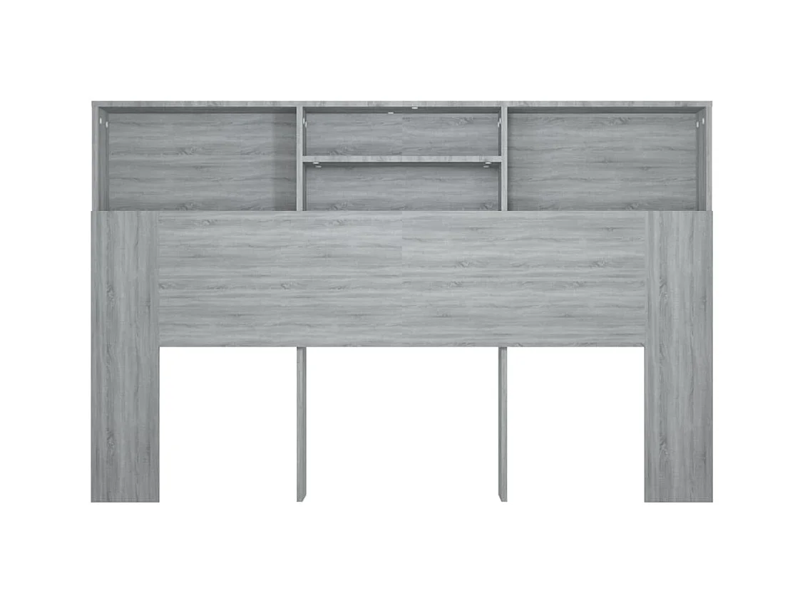 Sonoma grijs hoofdeinde kast 160x19x103,5 cm
