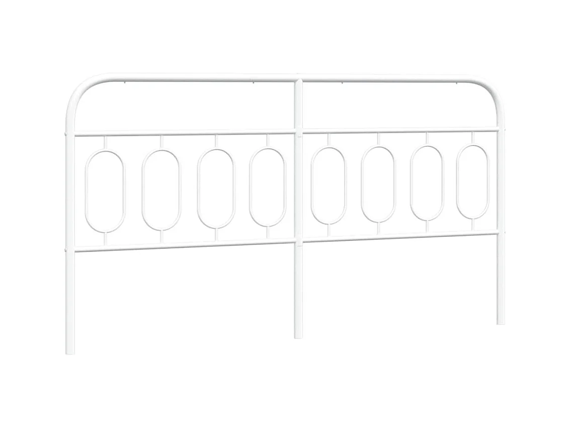 Wit metalen hoofdbord 160 cm