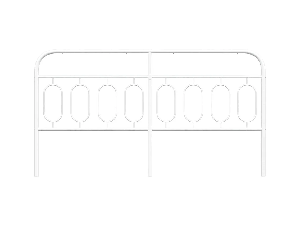 Wit metalen hoofdbord 160 cm