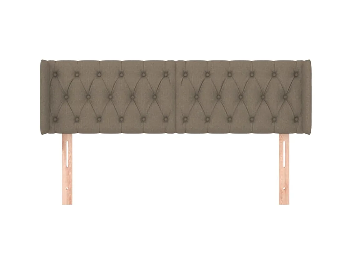 Tête de lit avec oreilles Taupe 147x16x78/88 cm Tissu