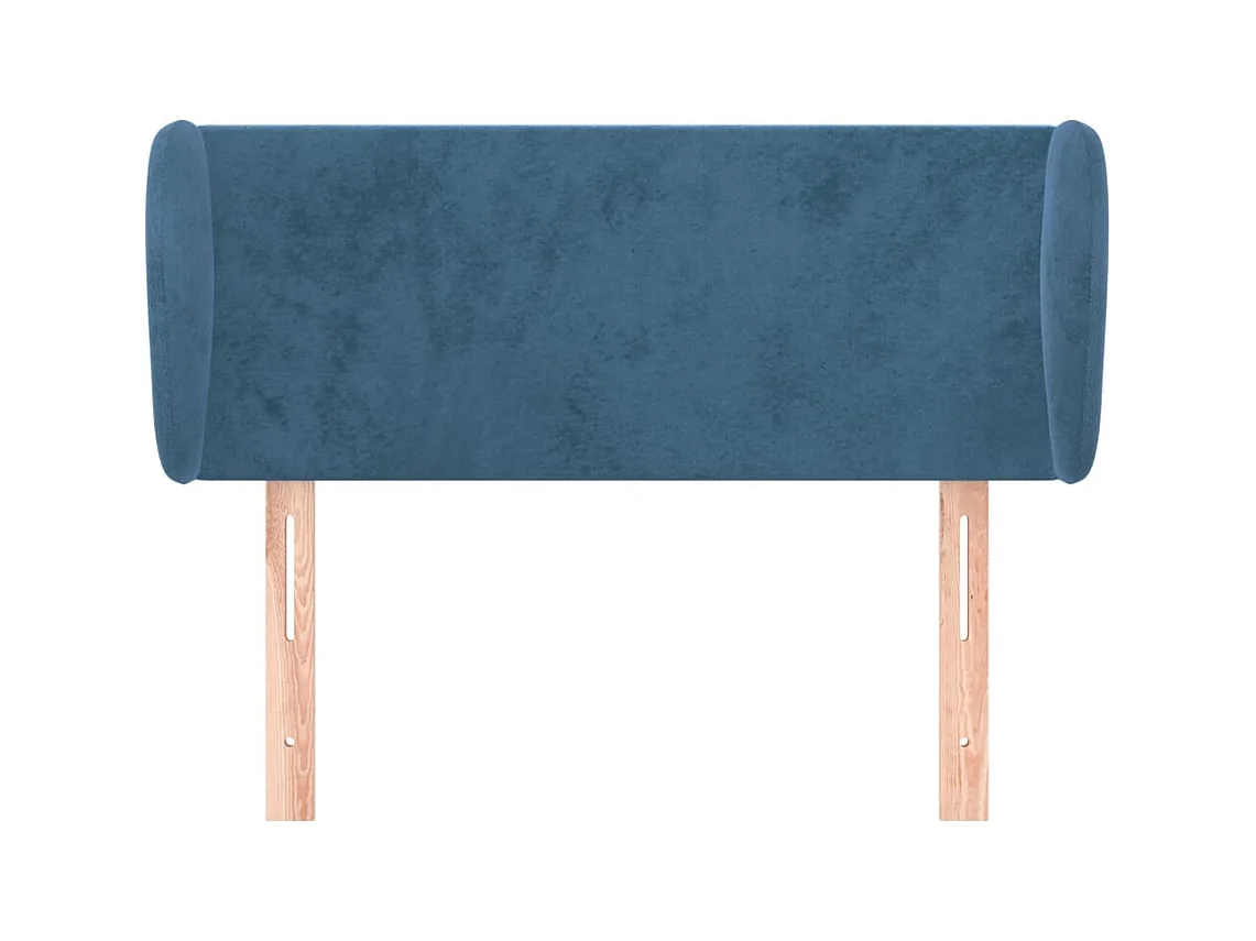 Hoofdbord met vleugels Donkerblauw 93x23x78/88 cm Fluweel