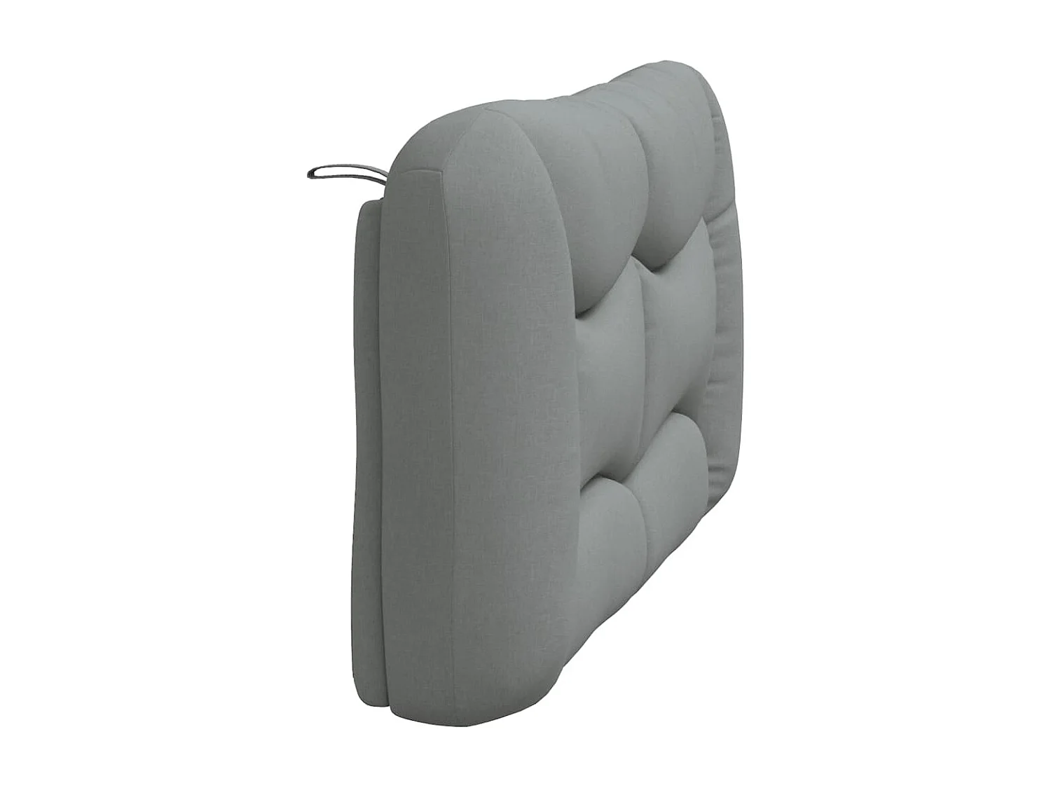 Coussin de tête de lit gris clair 120 cm tissu