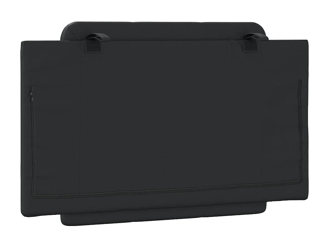 Cuscino per testiera nero 80 cm in similpelle