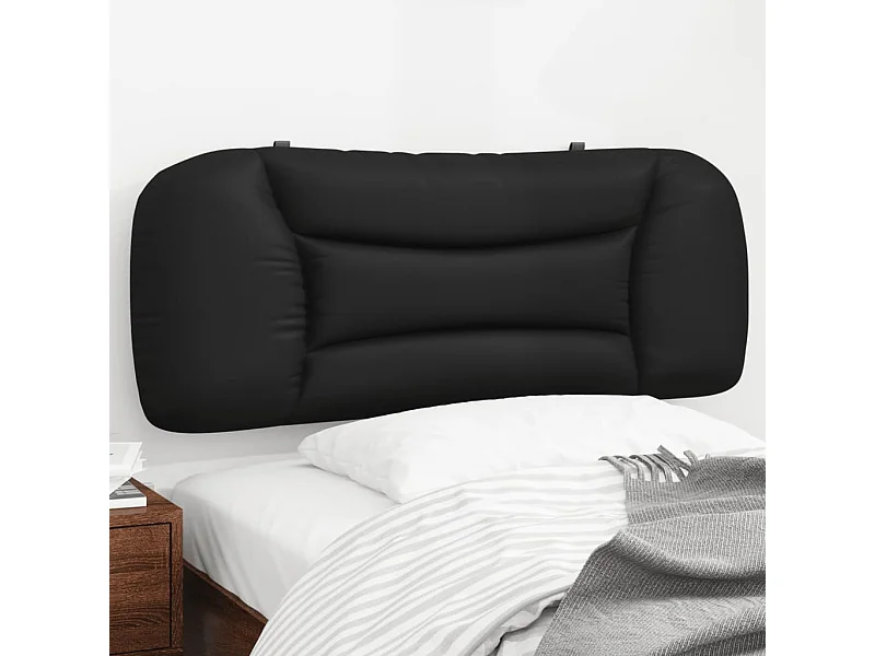 Cuscino per testiera nero 100 cm in similpelle